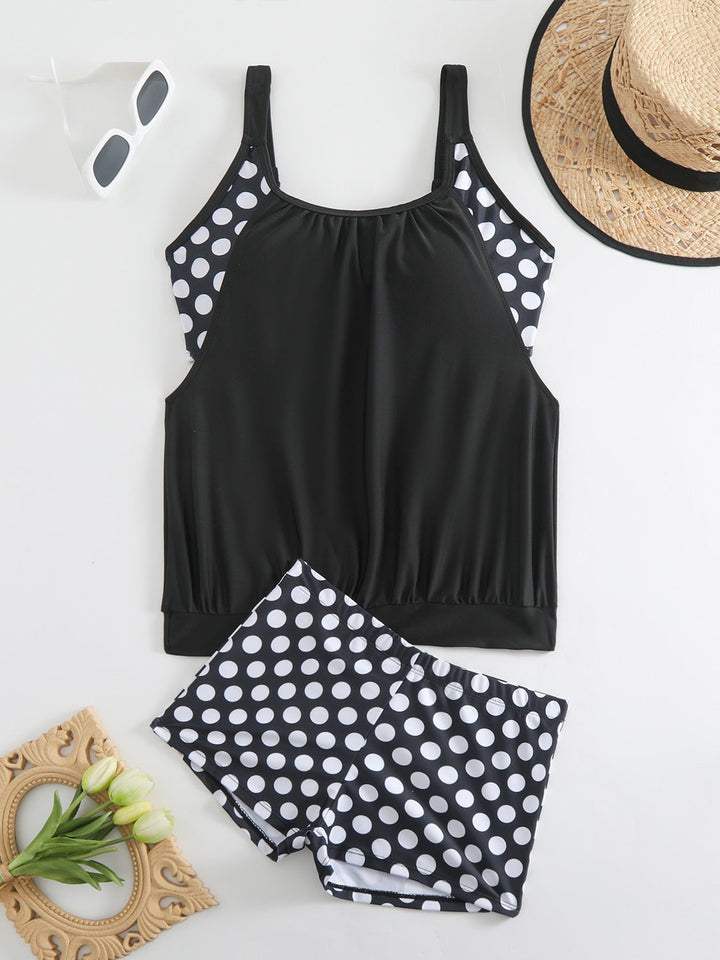 Celandine - conjunto de bikini de lunares estilo retro de secado rápido