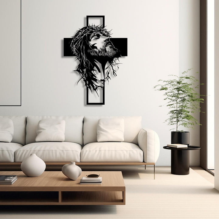 Cyras - Arte de Pared Metálico con Cruz de Jesús