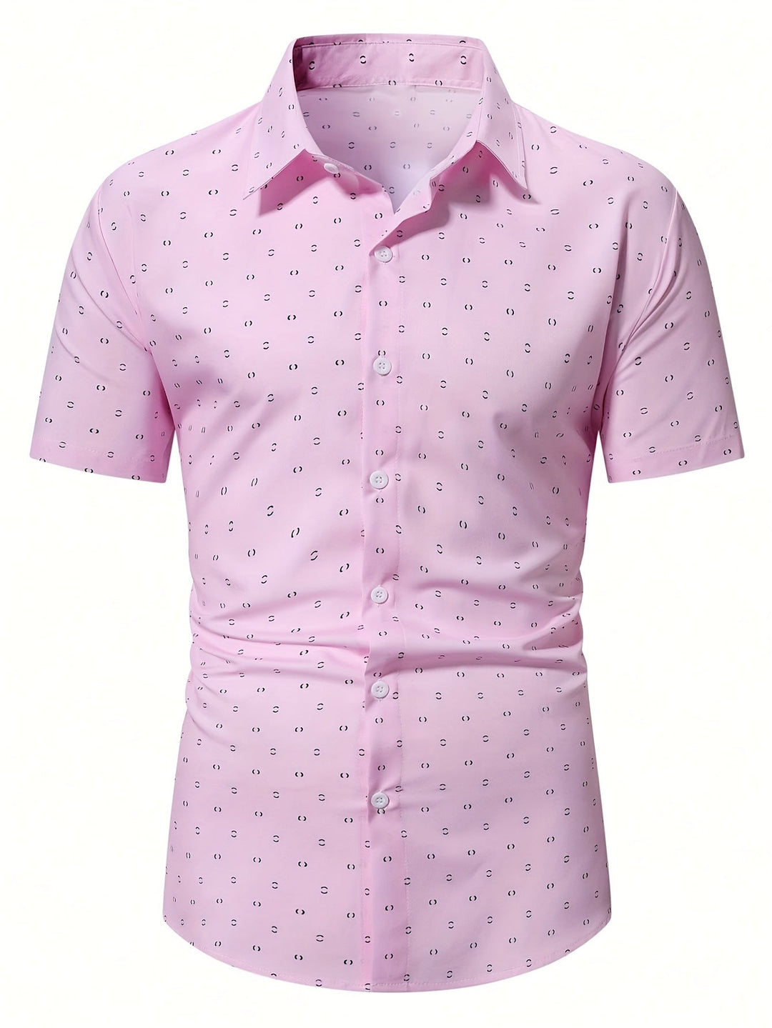 Rowen - Camisa de manga corta con estampado de tacto suave