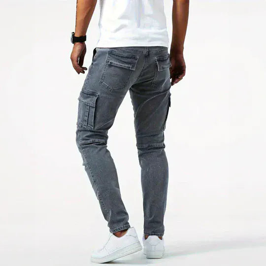 Darnic - Jeans cargo premium con stretch