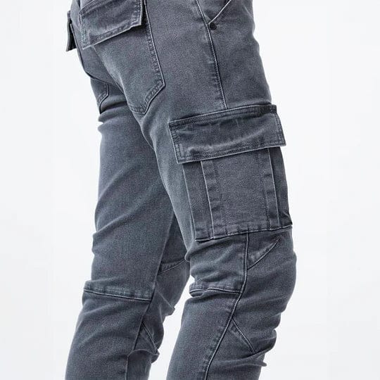 Darnic - Jeans cargo premium con stretch
