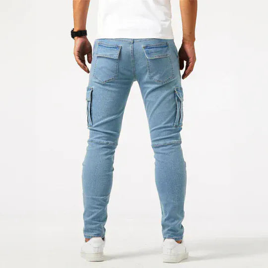 Darnic - Jeans cargo premium con stretch