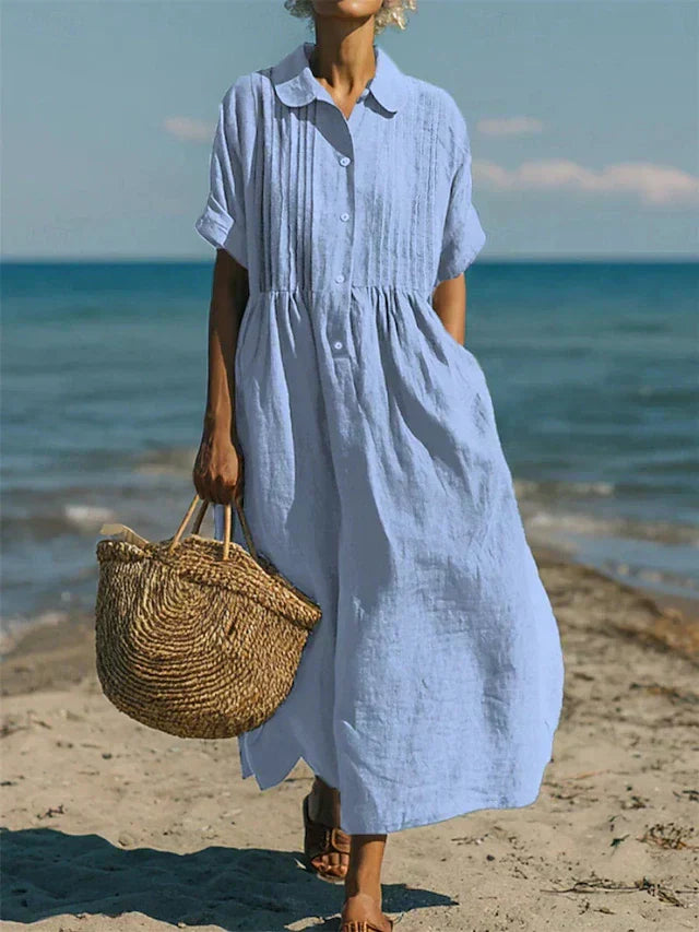 Florinelle - Vestido camisero maxi con botones
