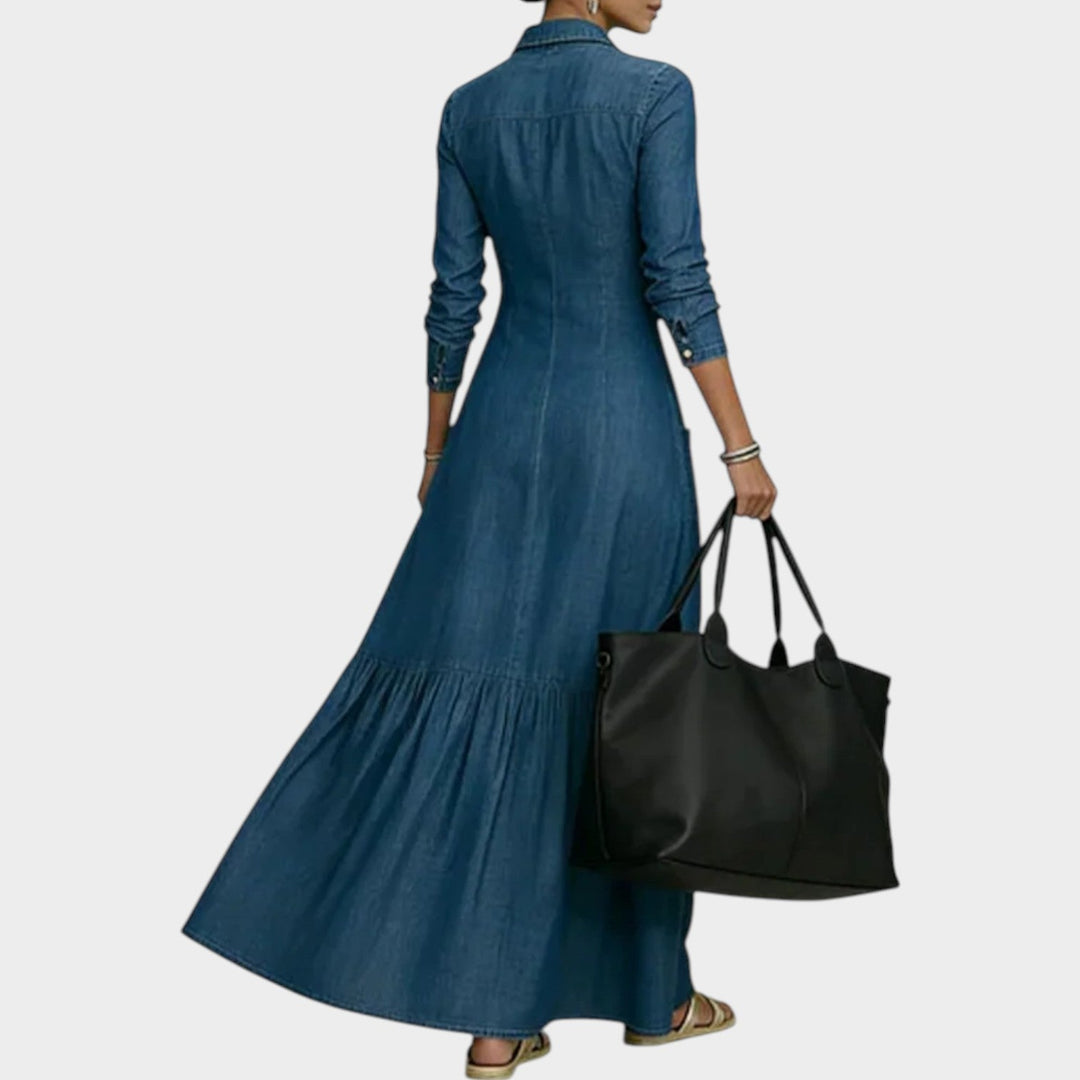 Mavira - Vestido maxi suave al tacto