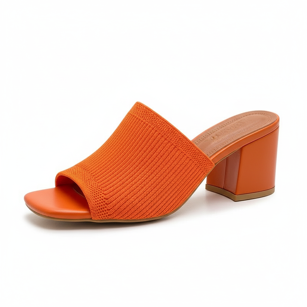Virelle - Zapatos de tacón ancho de tacto suave