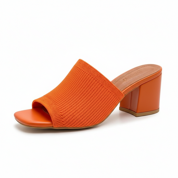 Virelle - Zapatos de tacón ancho de tacto suave