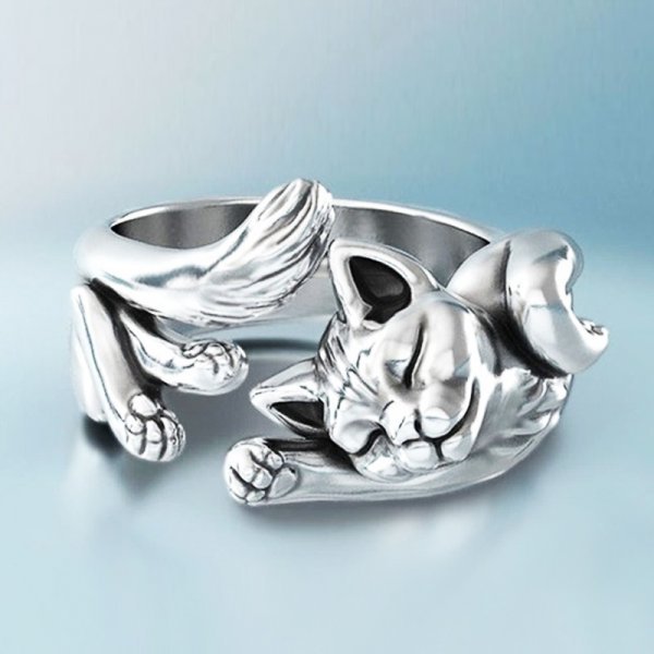 Laurissa - Anillo Ajustable de Gato