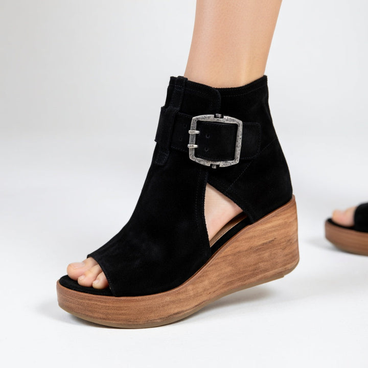 Briseida - Botines de cuña abiertos sofisticados
