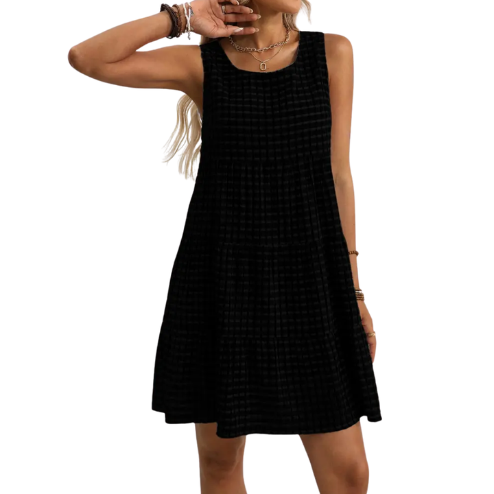 Elsie - Minivestido sin mangas con holanes