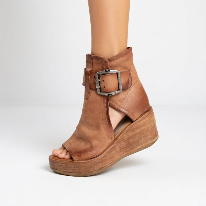 Briseida - Botines de cuña abiertos sofisticados