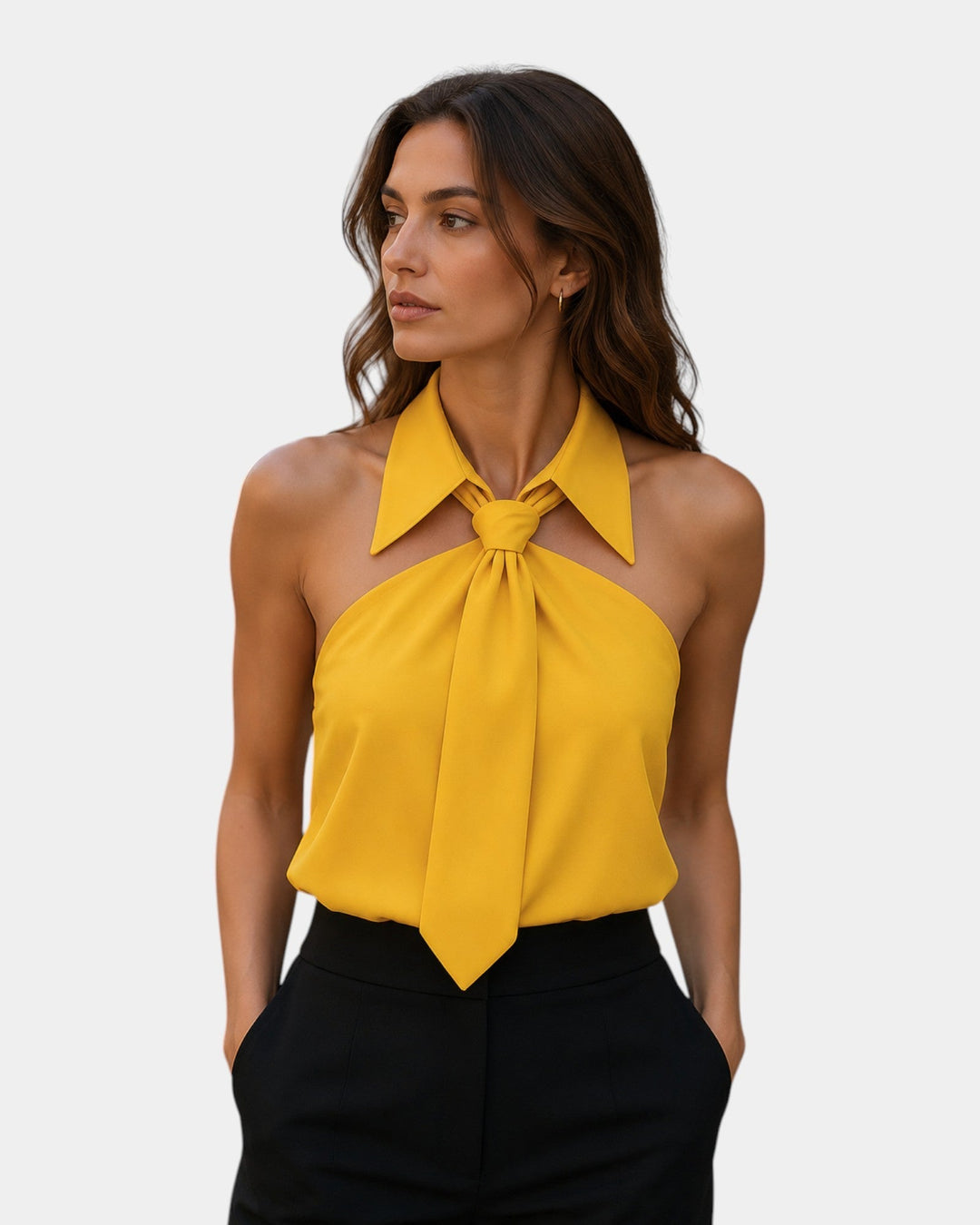Piper - Blusa elegante con escote halter