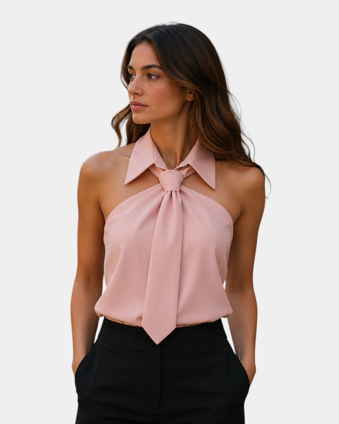 Piper - Blusa elegante con escote halter