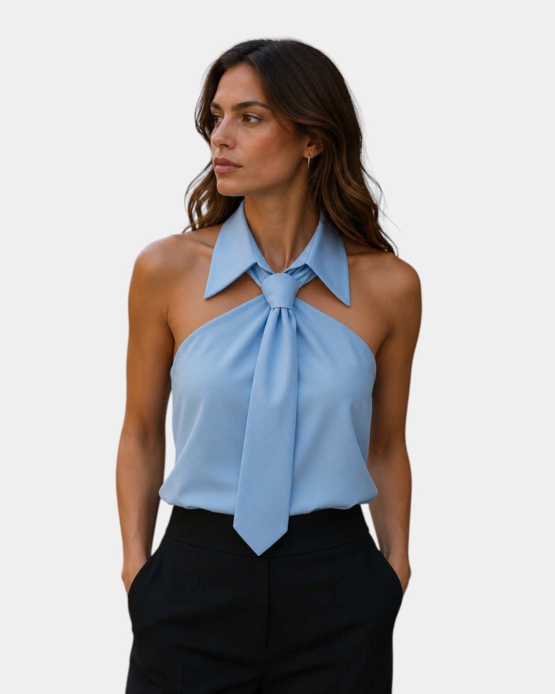 Piper - Blusa elegante con escote halter