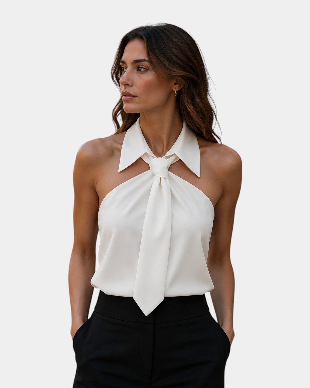 Piper - Blusa elegante con escote halter