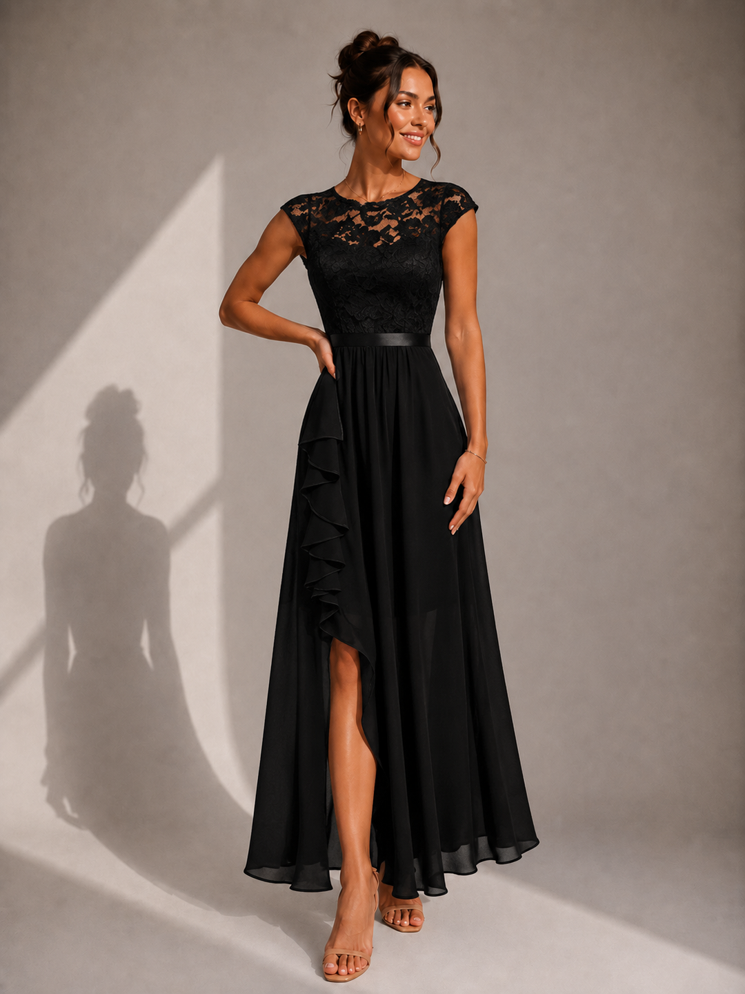 Ainsley - Vestido de gala bordado
