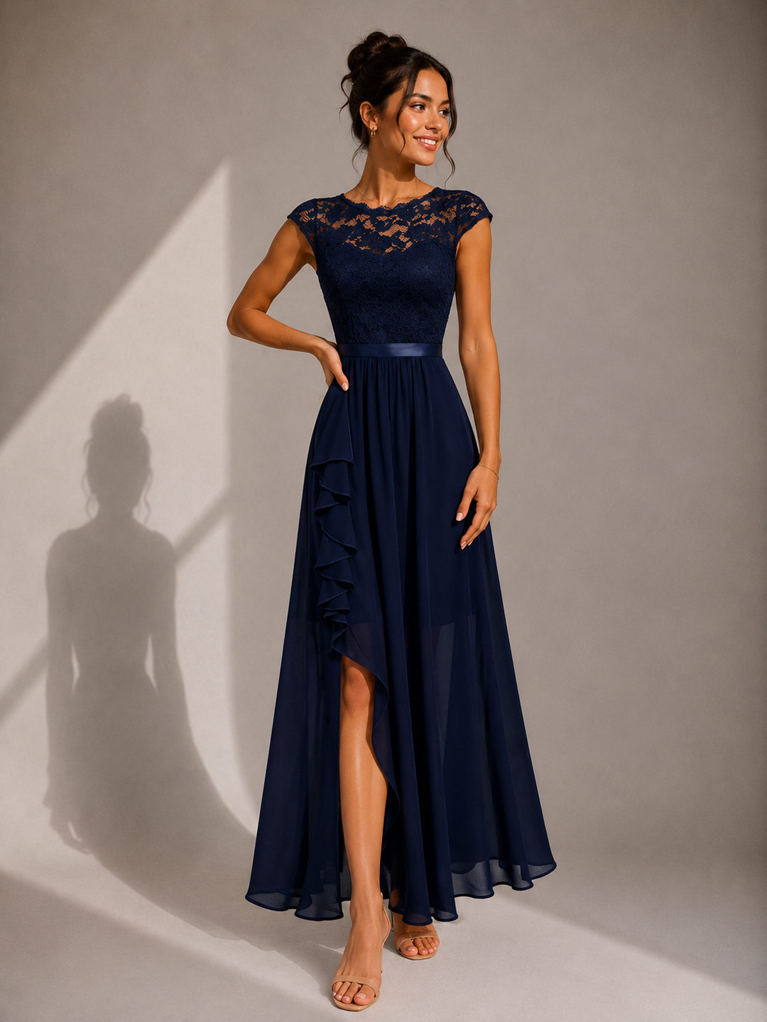 Ainsley - Vestido de gala bordado