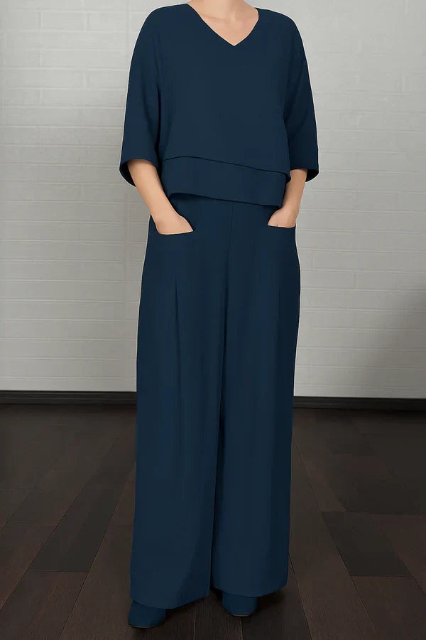 Akira - Conjunto de dos piezas casual elegante