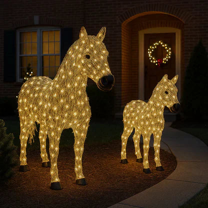 Zereni - Conjunto de esculturas iluminadas para exterior