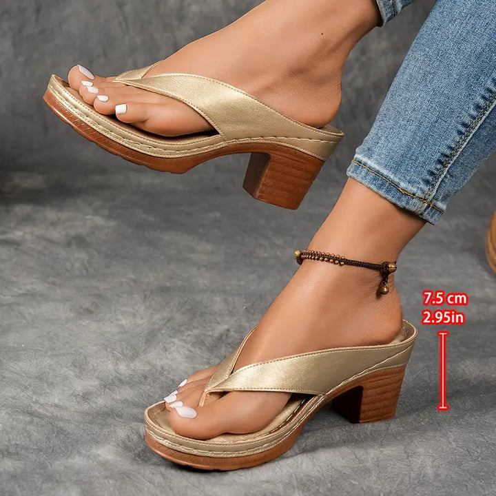 Felina - Sandalias de tacón con plantilla acolchada