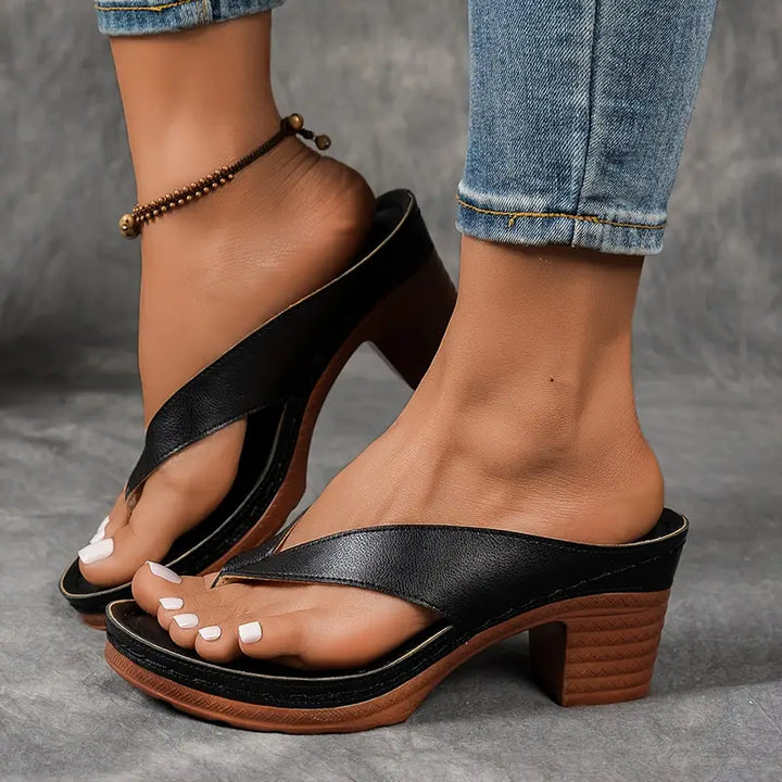 Jorja - Sandalias de tacón contorneadas