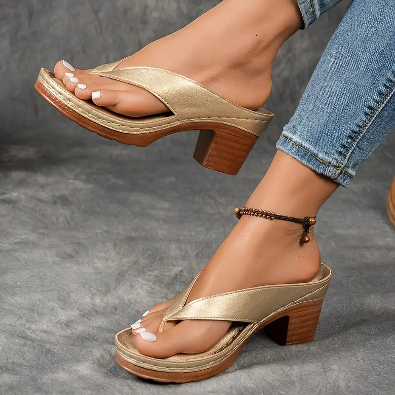 Jorja - Sandalias de tacón contorneadas