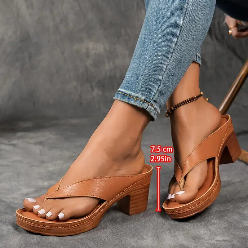 Jorja - Sandalias de tacón contorneadas