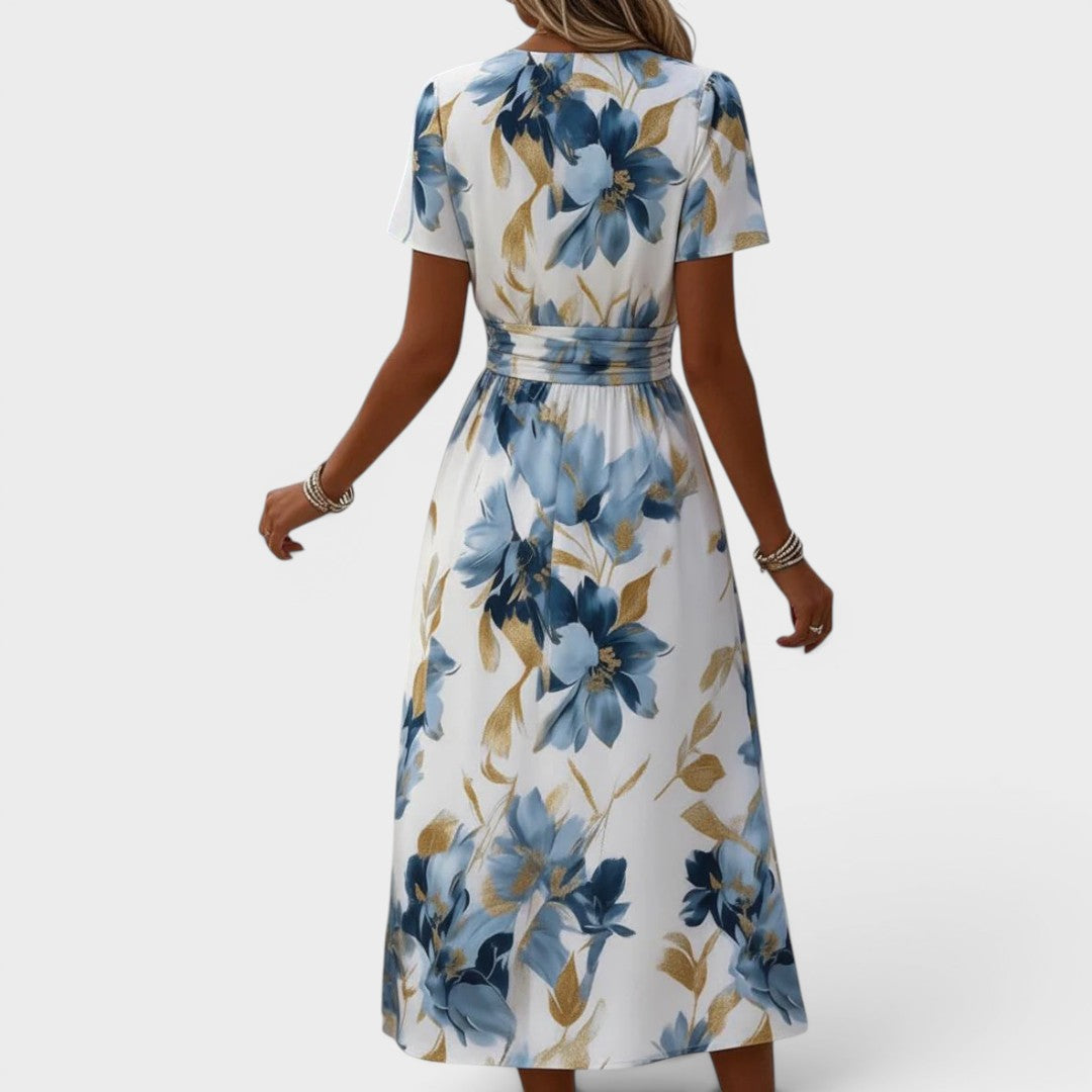 Carmen - Vestido maxi floral suave al tacto