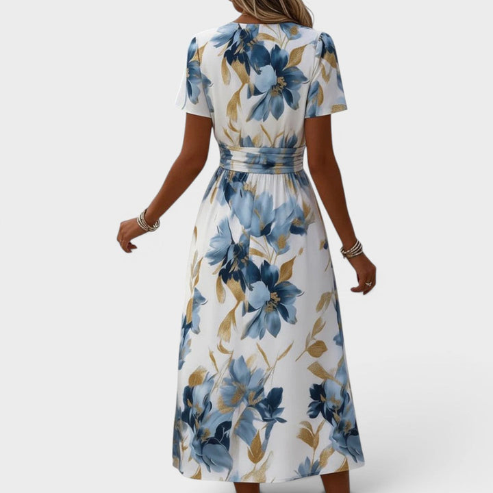 Carmen - Vestido maxi floral suave al tacto