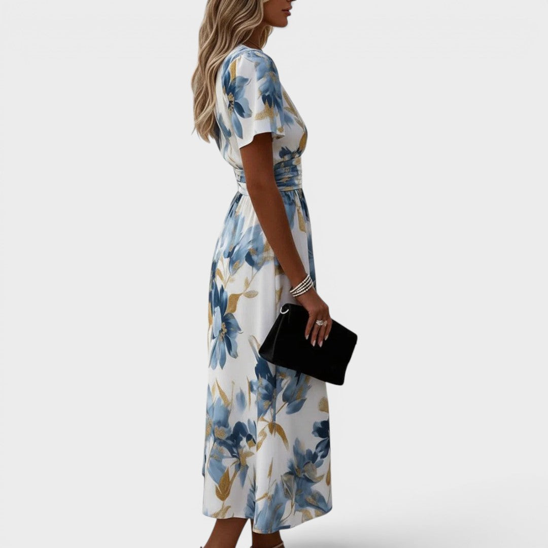 Carmen - Vestido maxi floral suave al tacto