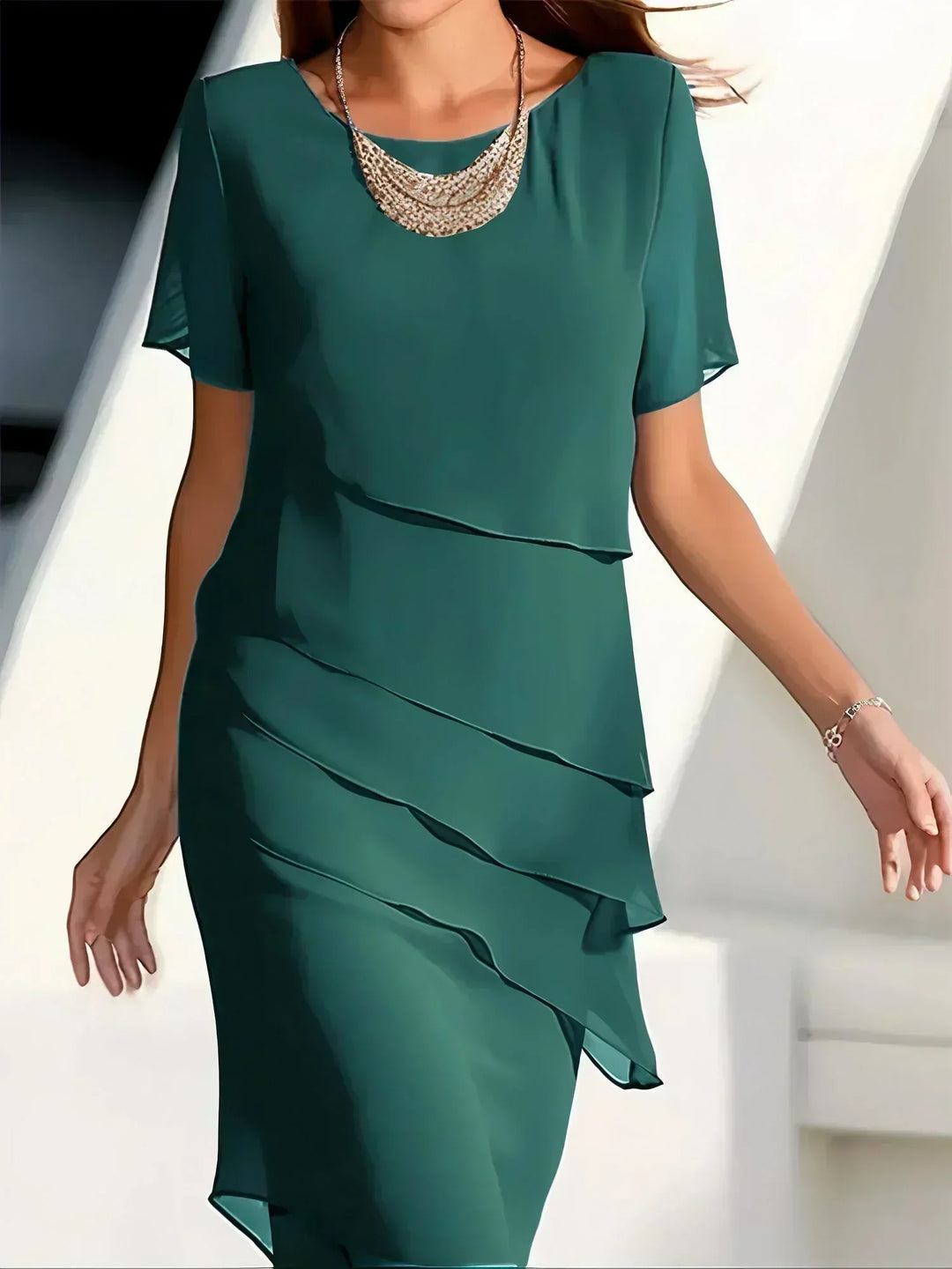 Raveira - Vestido drapeado de tacto suave