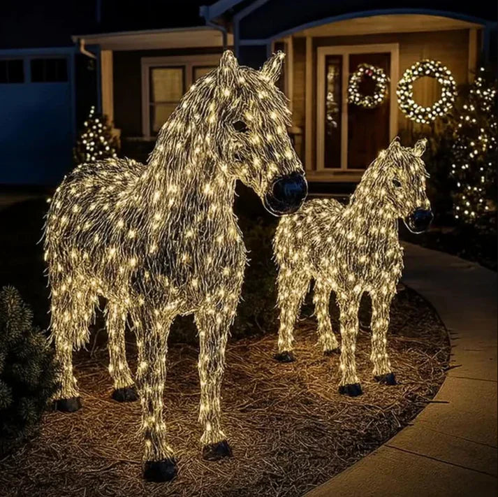 Zereni - Conjunto de esculturas iluminadas para exterior