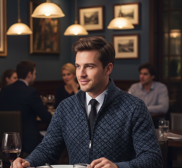 Zarellon - Suéter con cierre casual y con estilo