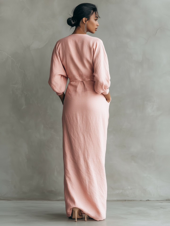 Damaris - Maxivestido de lino fresco