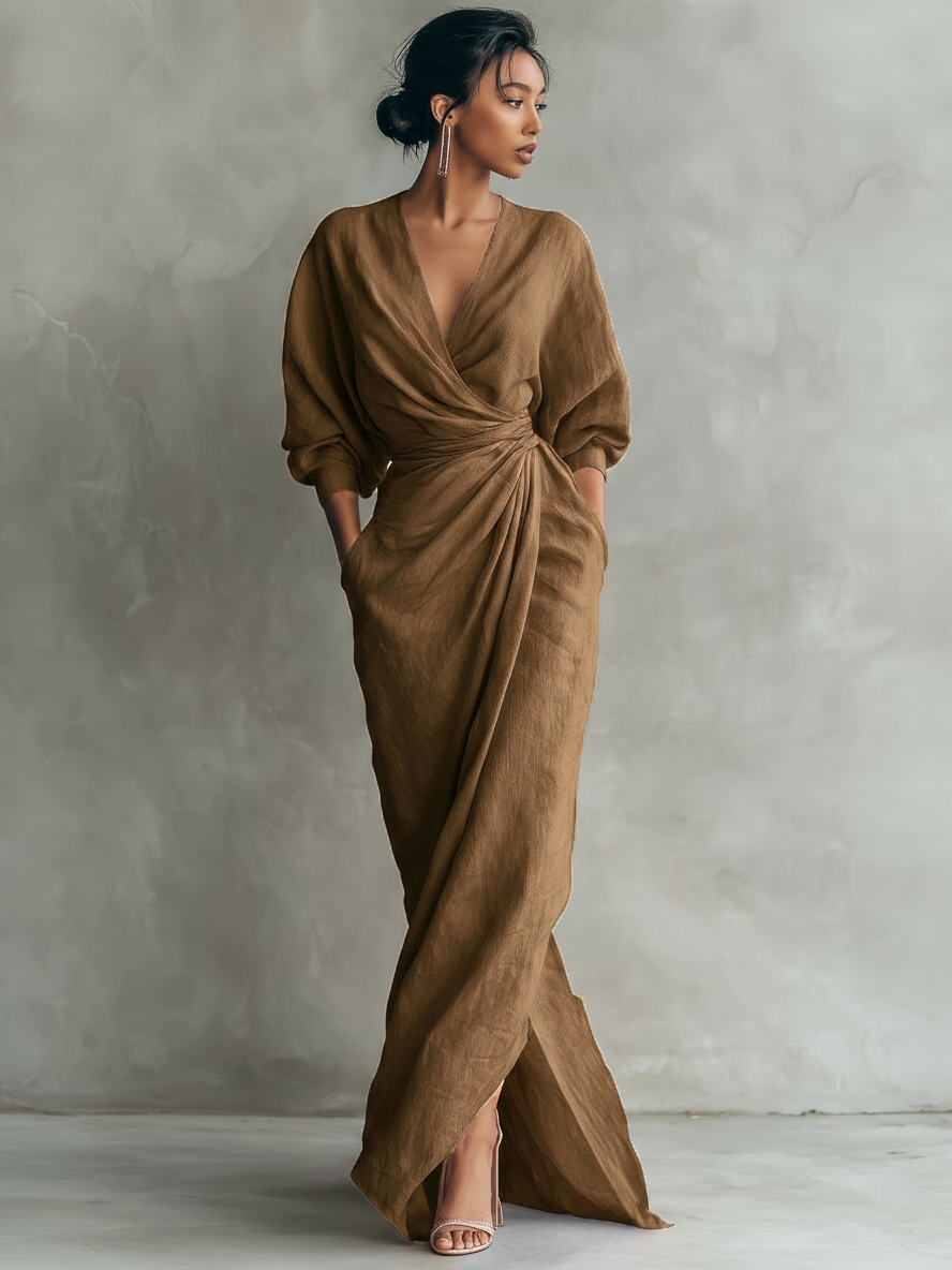 Damaris - Maxivestido de lino fresco