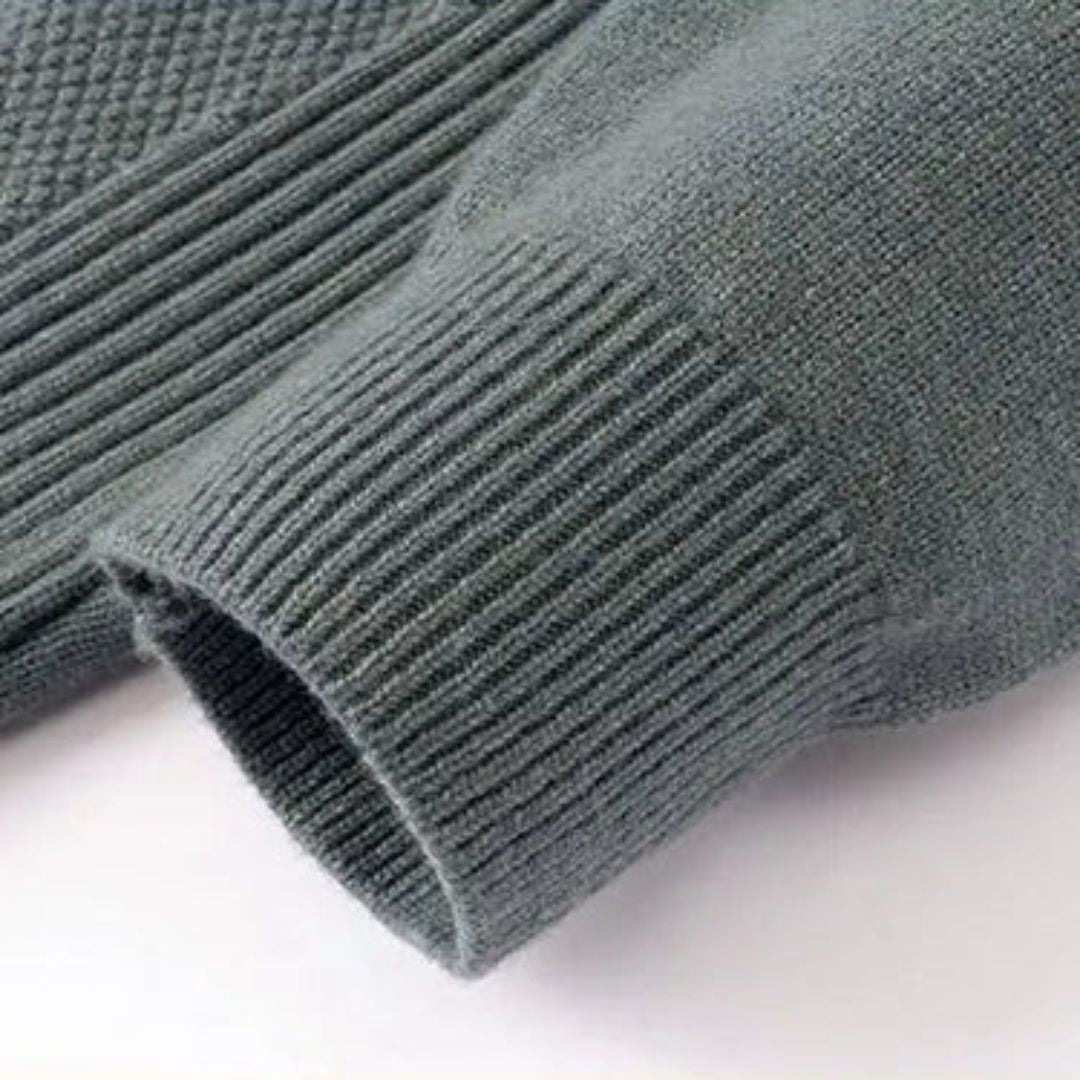 Kelvis - Suéter de cuello alto con jacquard texturizado