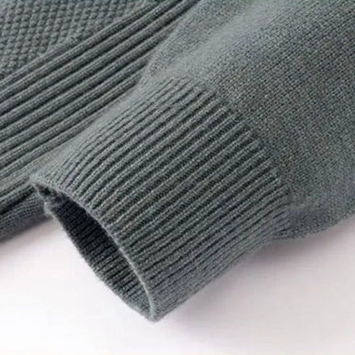 Kelvis - Suéter de cuello alto con jacquard texturizado