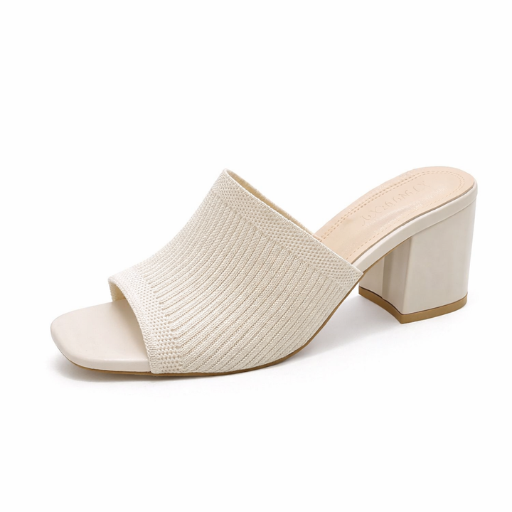 Virelle - Zapatos de tacón ancho de tacto suave