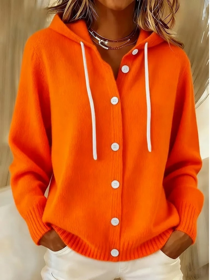 Serae - Cárdigan con Capucha Casual y Elegante