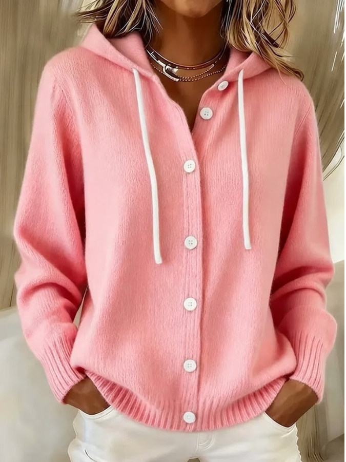 Serae - Cárdigan con Capucha Casual y Elegante