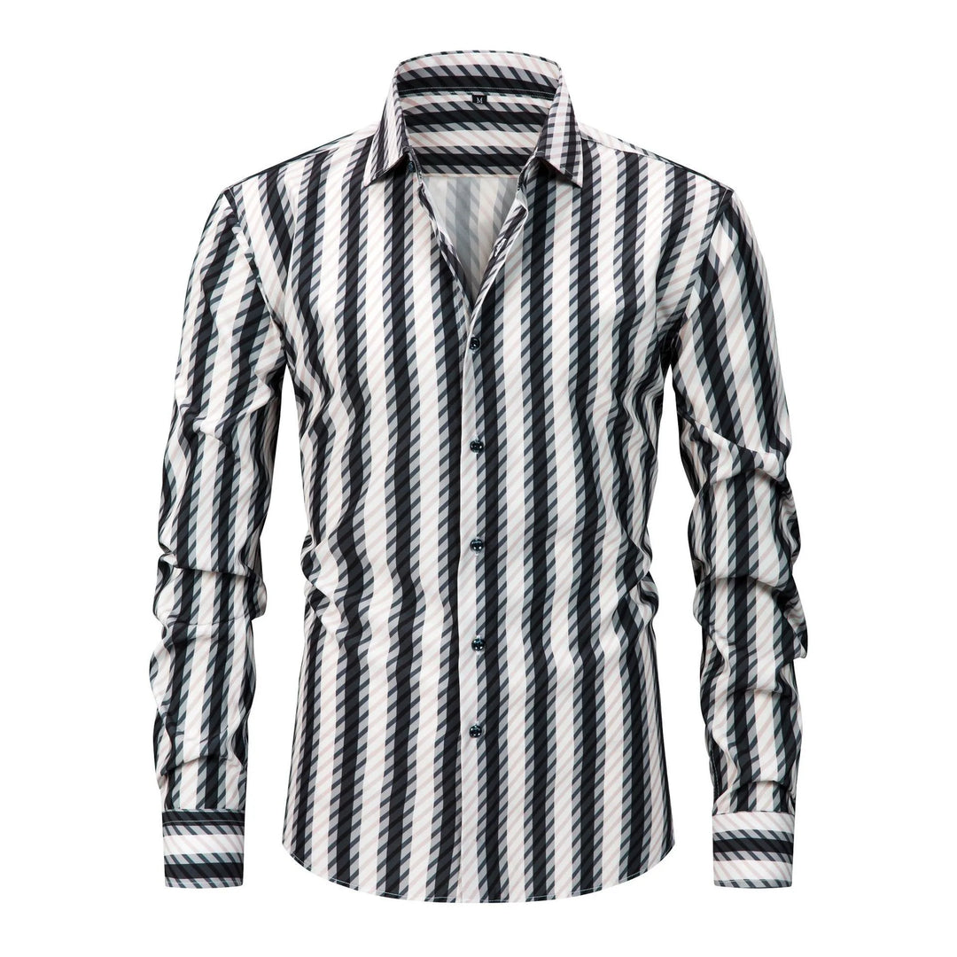 Cormac - Camisa a rayas abotonada