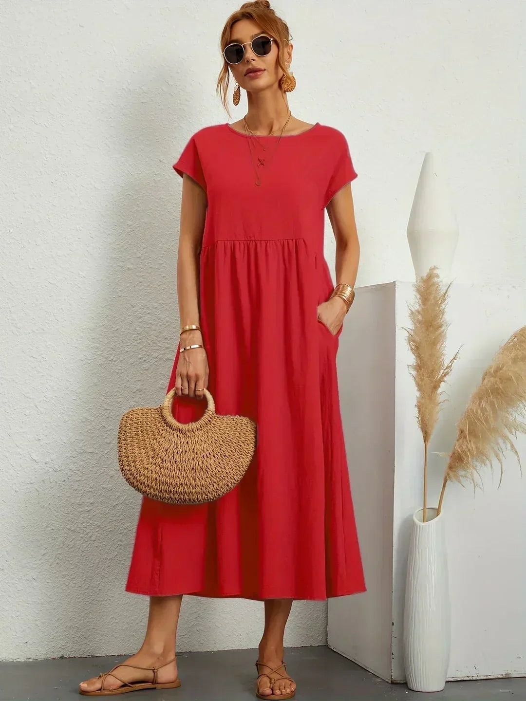 Nancy - Vestido de verano suave al tacto