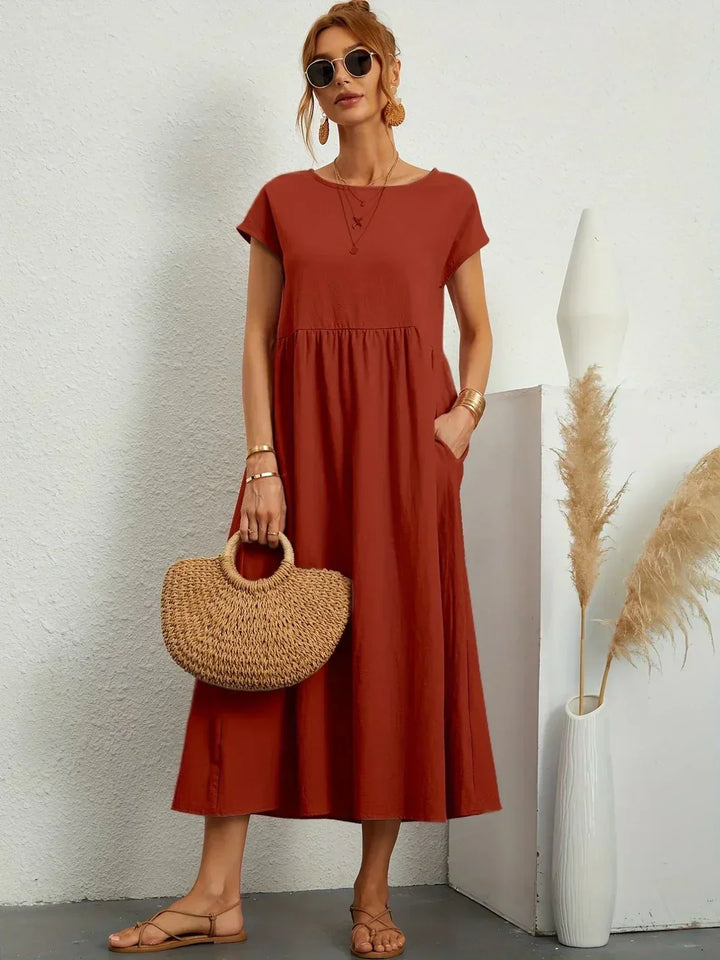 Keiraen - Vestido elegante de tacto suave