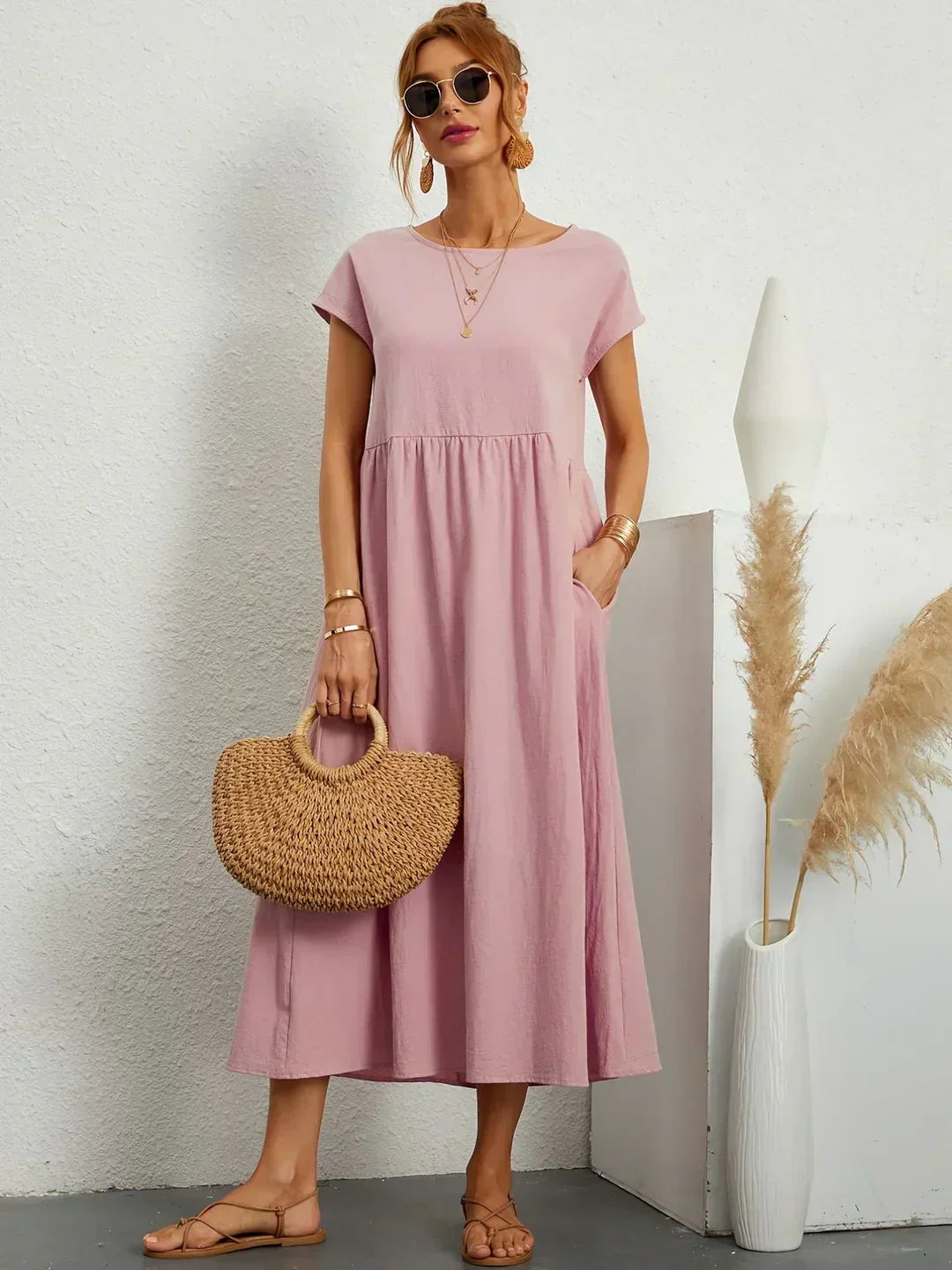 Nancy - Vestido de verano suave al tacto