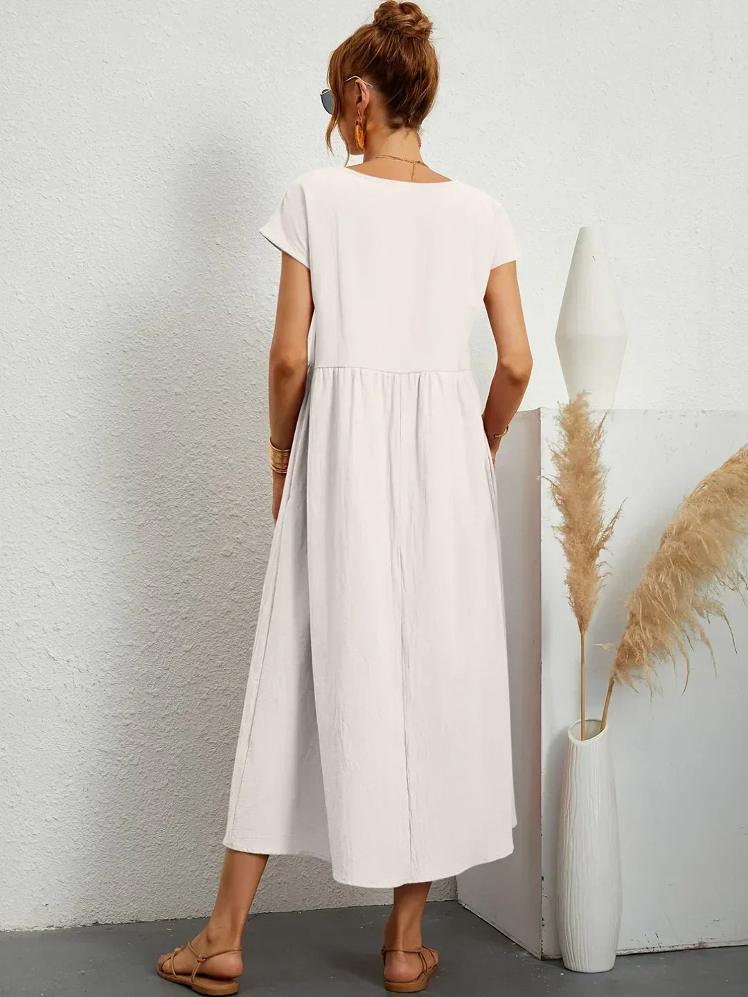 Keiraen - Vestido elegante de tacto suave