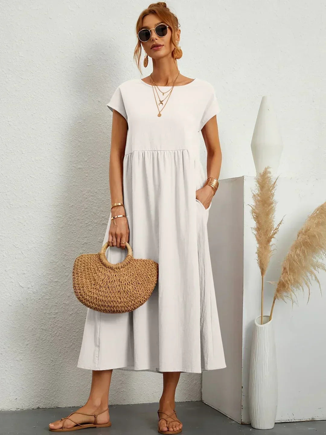 Nancy - Vestido de verano suave al tacto
