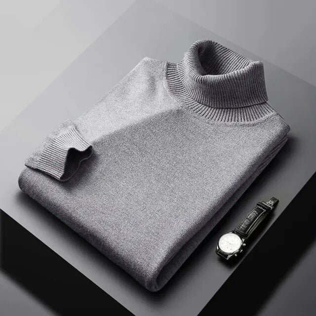 Tyrios - Suéter clásico de cuello alto