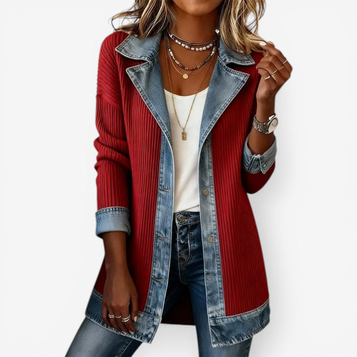 Kerensa - Chaqueta estilo capa suave