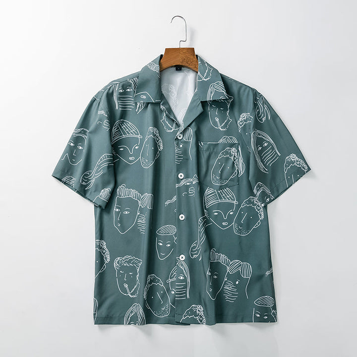 Nash - Camisa con cuello cubano de tacto suave