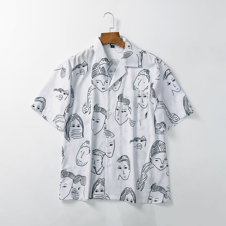 Nash - Camisa con cuello cubano de tacto suave