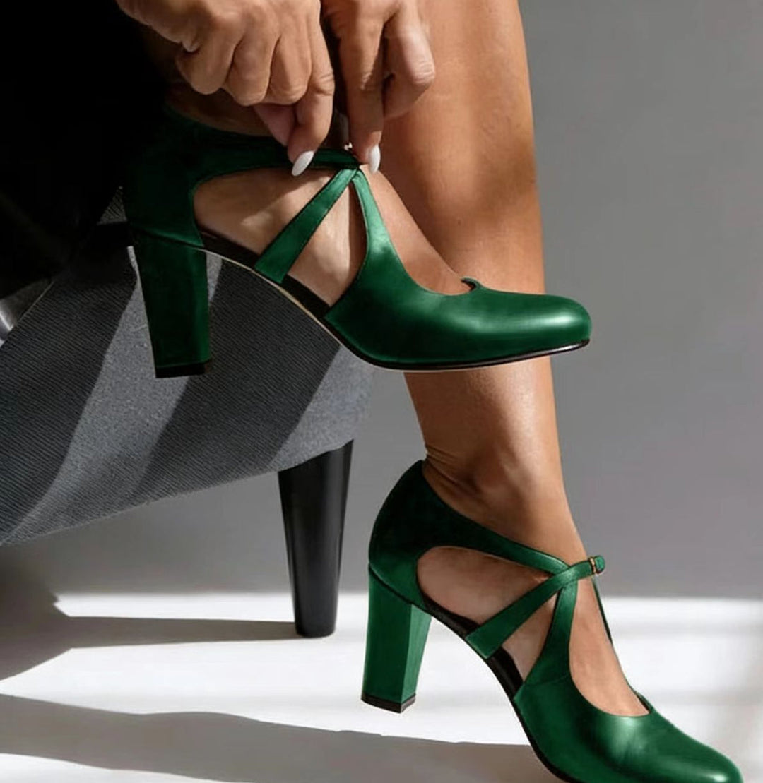Elspeth - Zapatos de tacón ancho acolchados